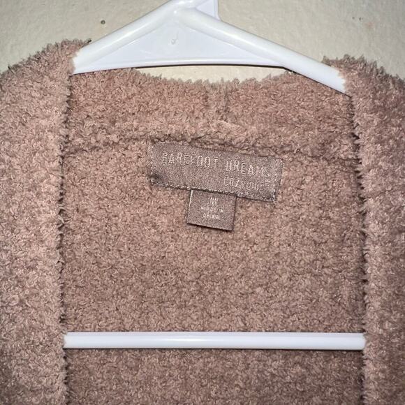 BAREFOOT DREAMS CozyChic Colorblock Open Front Pocket Long Cardigan M - Picture 5 of 5